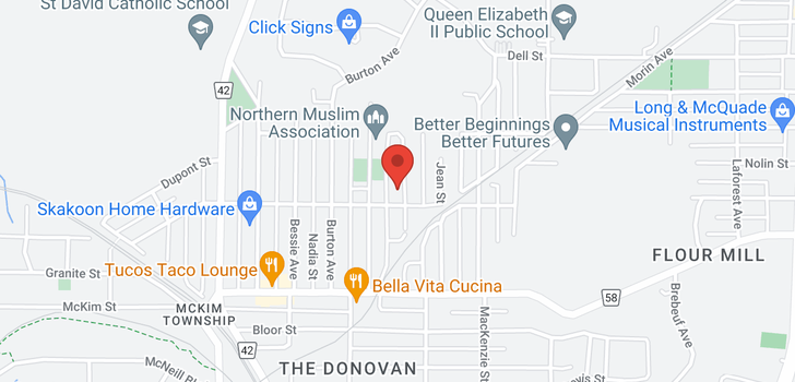 map of 421 Eva Ave